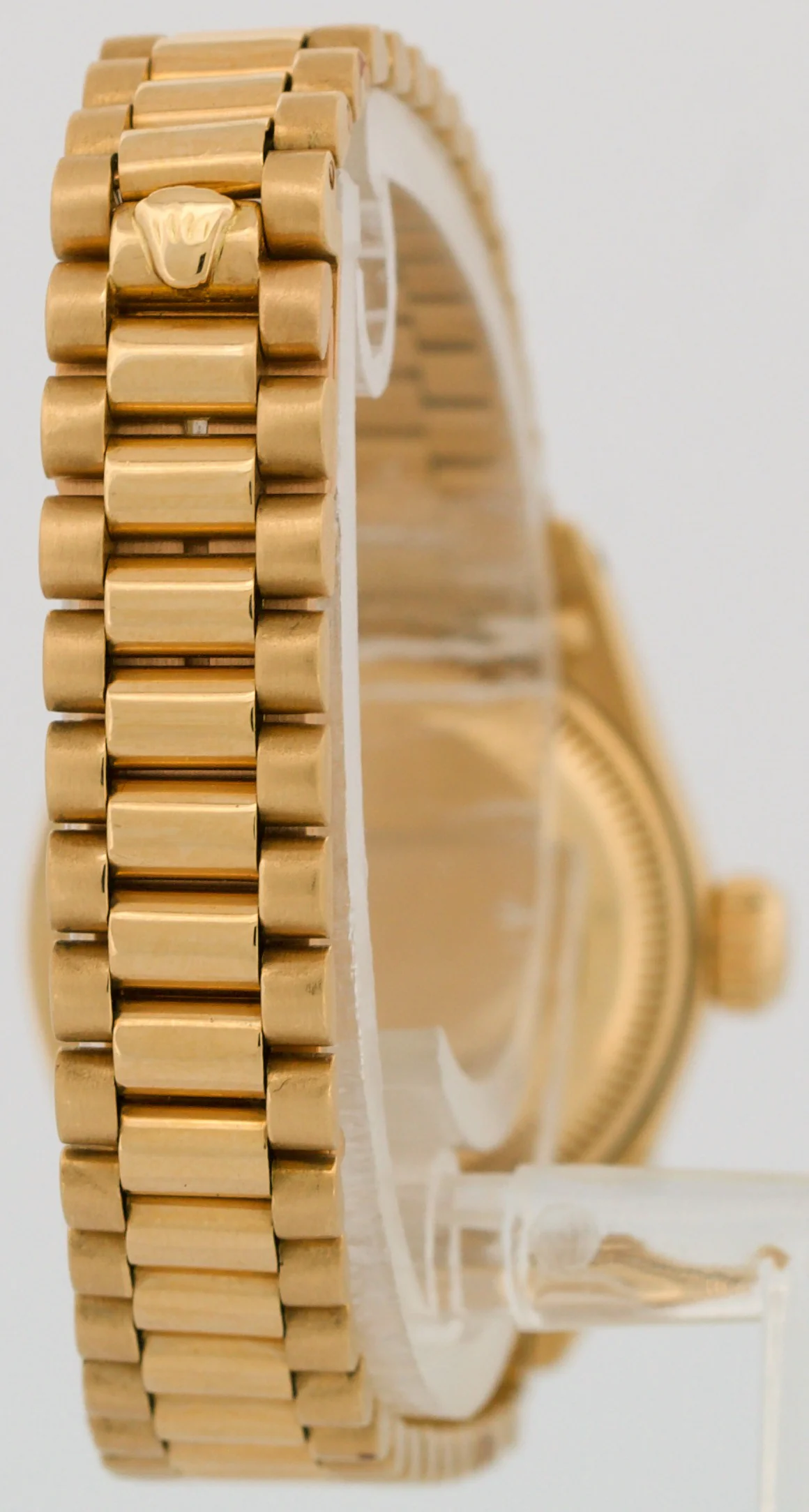 VINTAGE Ladies Rolex DateJust President 26mm CHAMPAGNE DIAMOND 18K Gold 6917 - Image 5