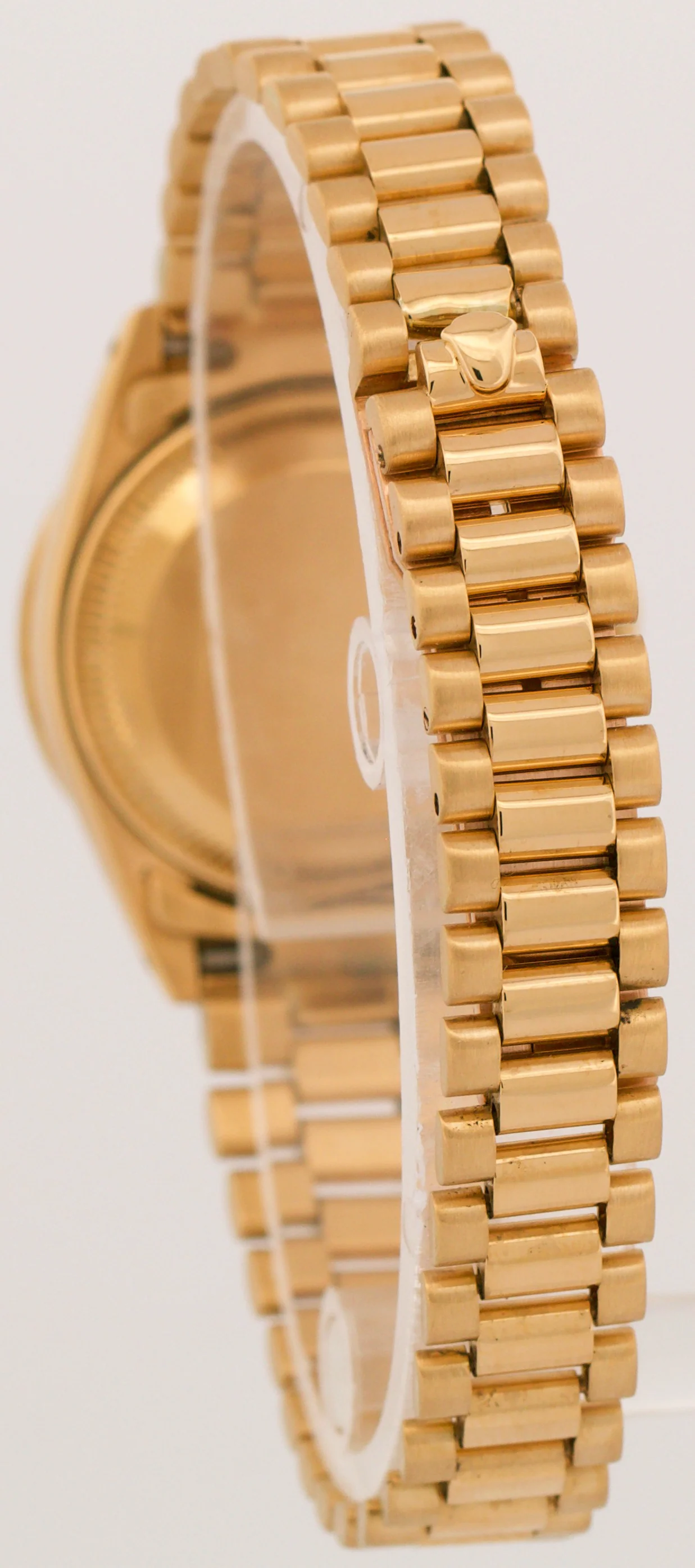 VINTAGE Ladies Rolex DateJust President CHAMPAGNE DIAMOND 26mm 18K Gold 6917 - Image 5