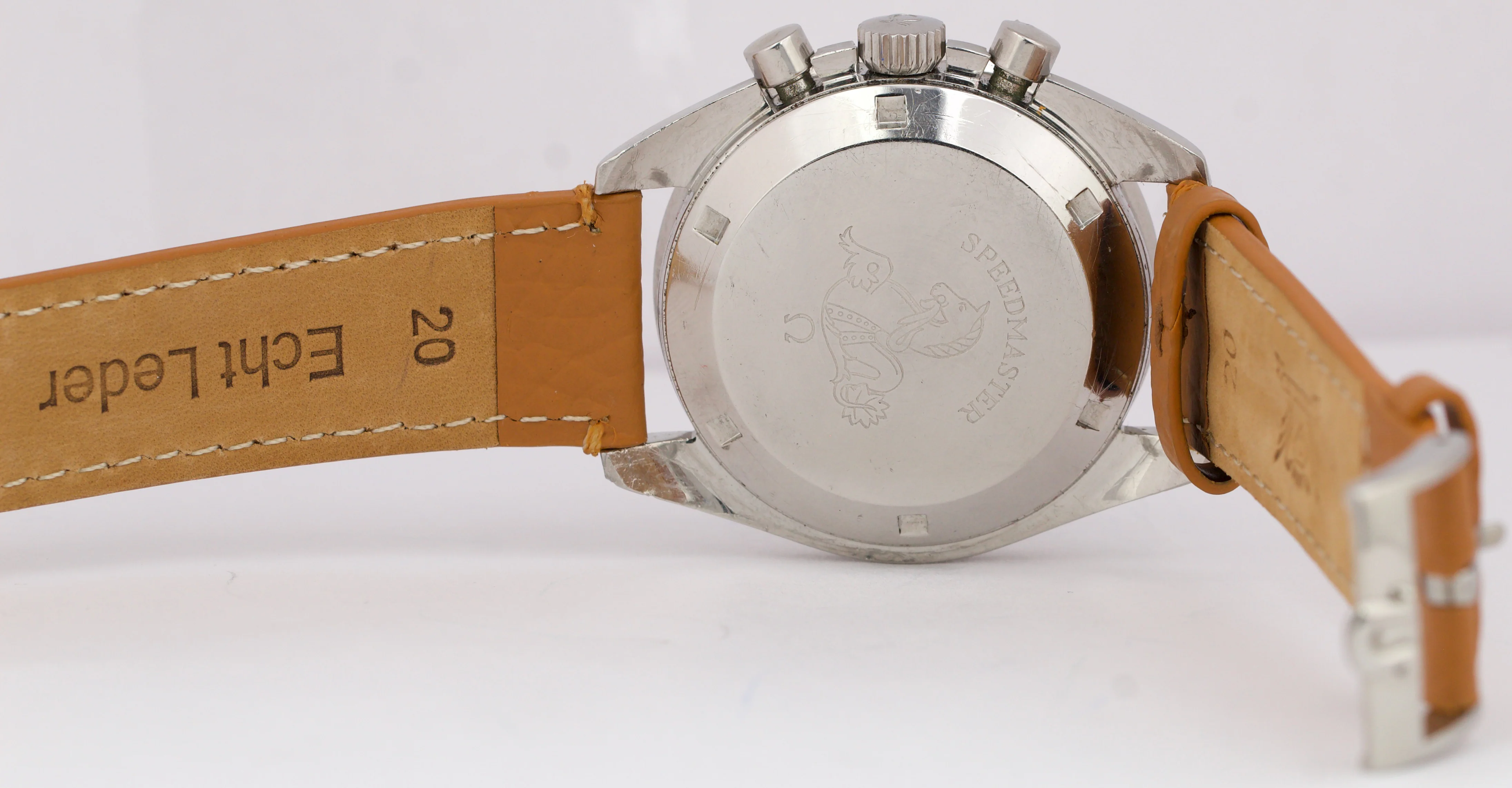 VINTAGE Omega Speedmaster ORANGE HAND Manual Black Leather 42mm Steel 145.012-67 - Image 7