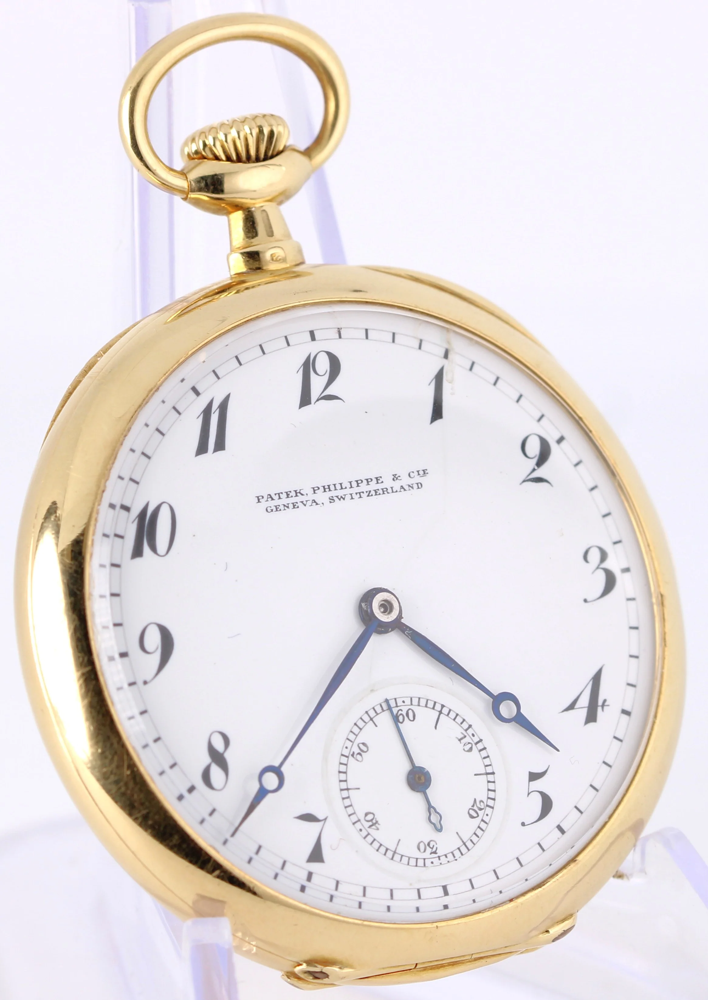 VINTAGE Patek Philippe CIE 18k Yellow Gold 73.3gr White Arabic 47mm Pocket Watch - Image 3