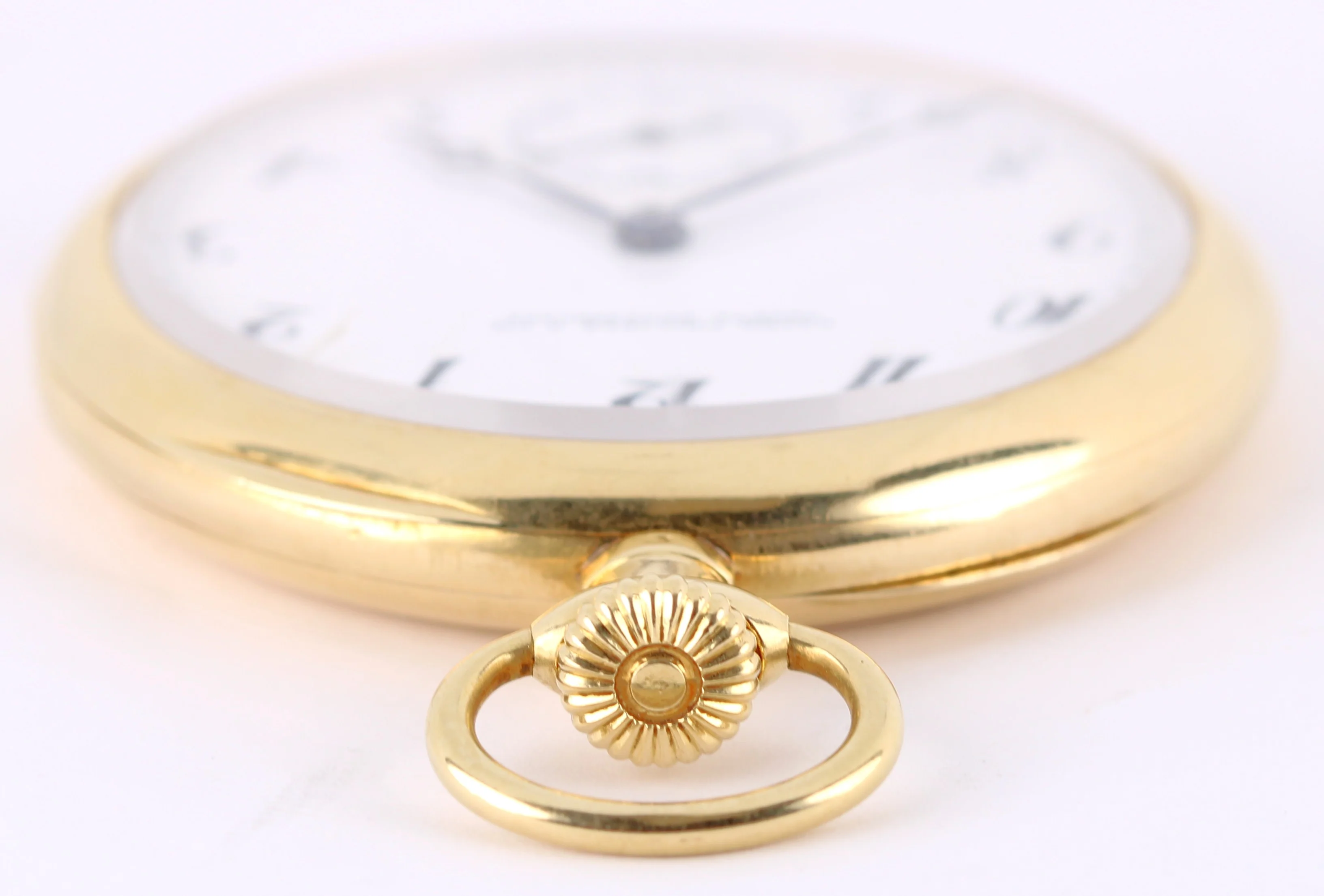 VINTAGE Patek Philippe CIE 18k Yellow Gold 73.3gr White Arabic 47mm Pocket Watch - Image 9