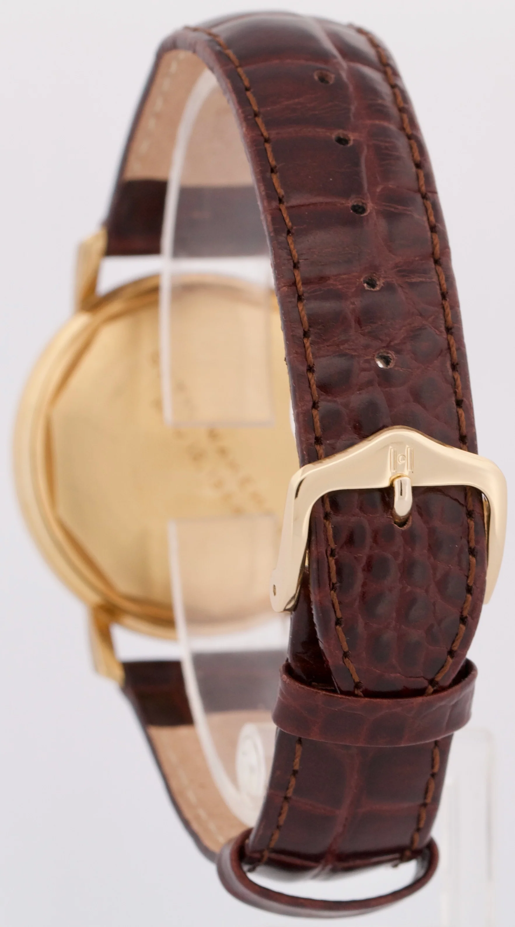 VINTAGE Patek Philippe Calatrava 36mm SILVER Automatic 18K Gold Leather 3445 - Image 5