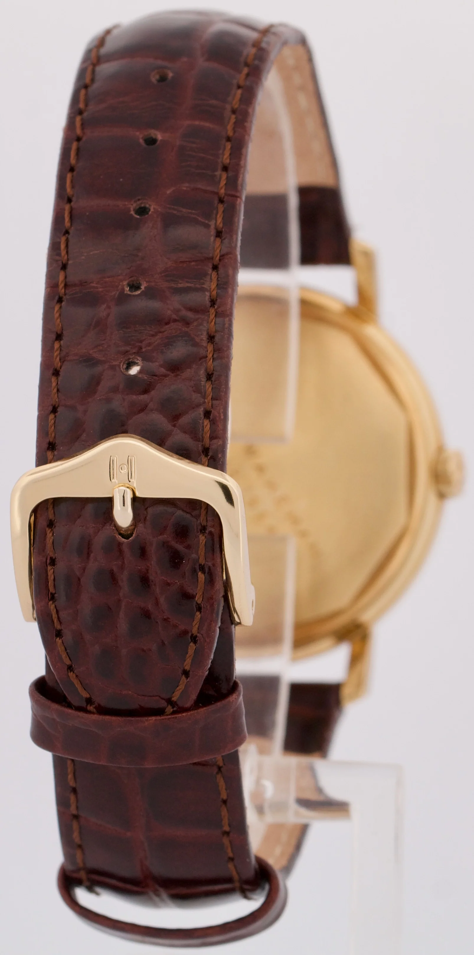 VINTAGE Patek Philippe Calatrava 36mm SILVER Automatic 18K Gold Leather 3445 - Image 6