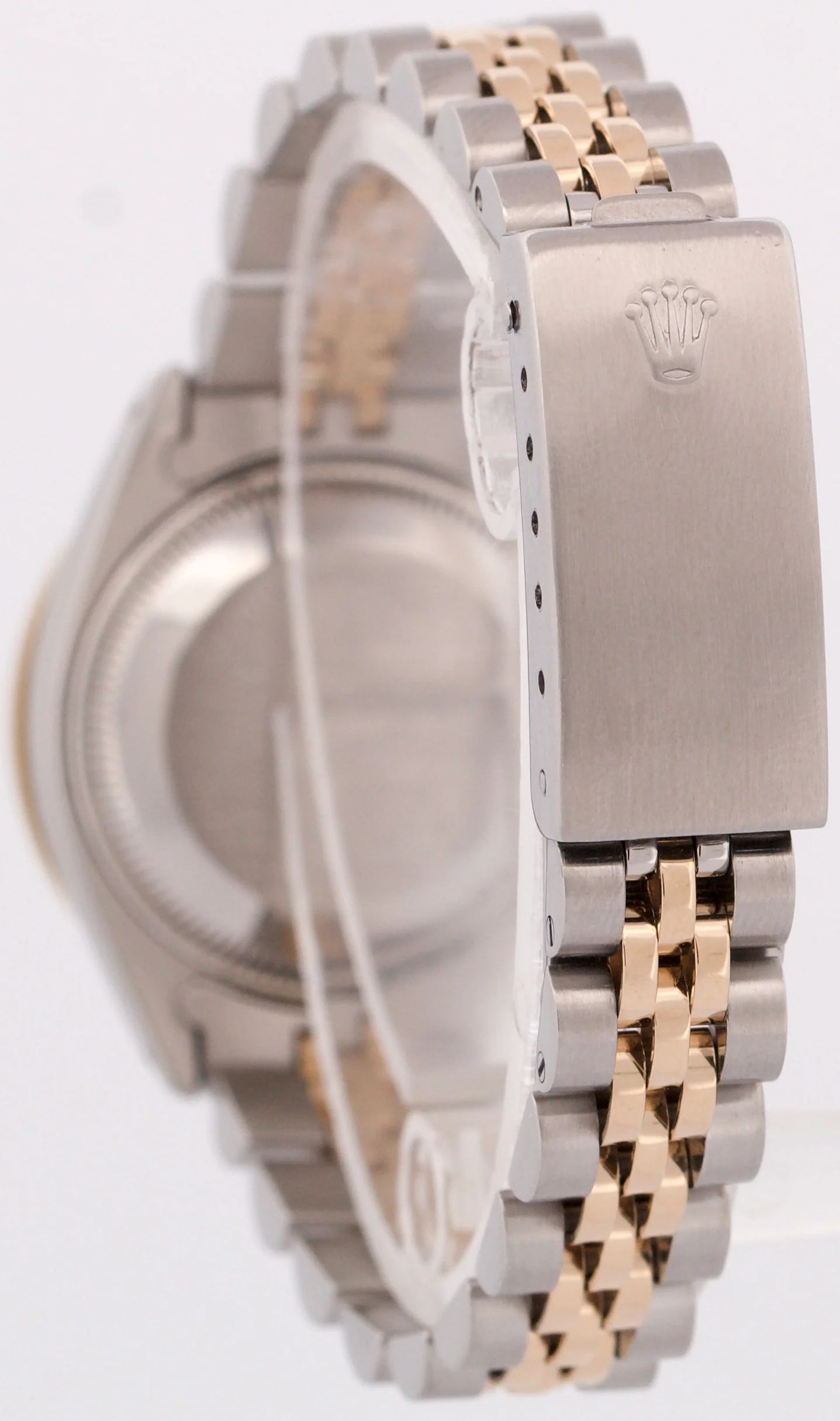 VINTAGE Rolex DateJust 26mm MOP DIAMOND 18K Yellow Gold Steel JUBILEE 6917 - Image 5