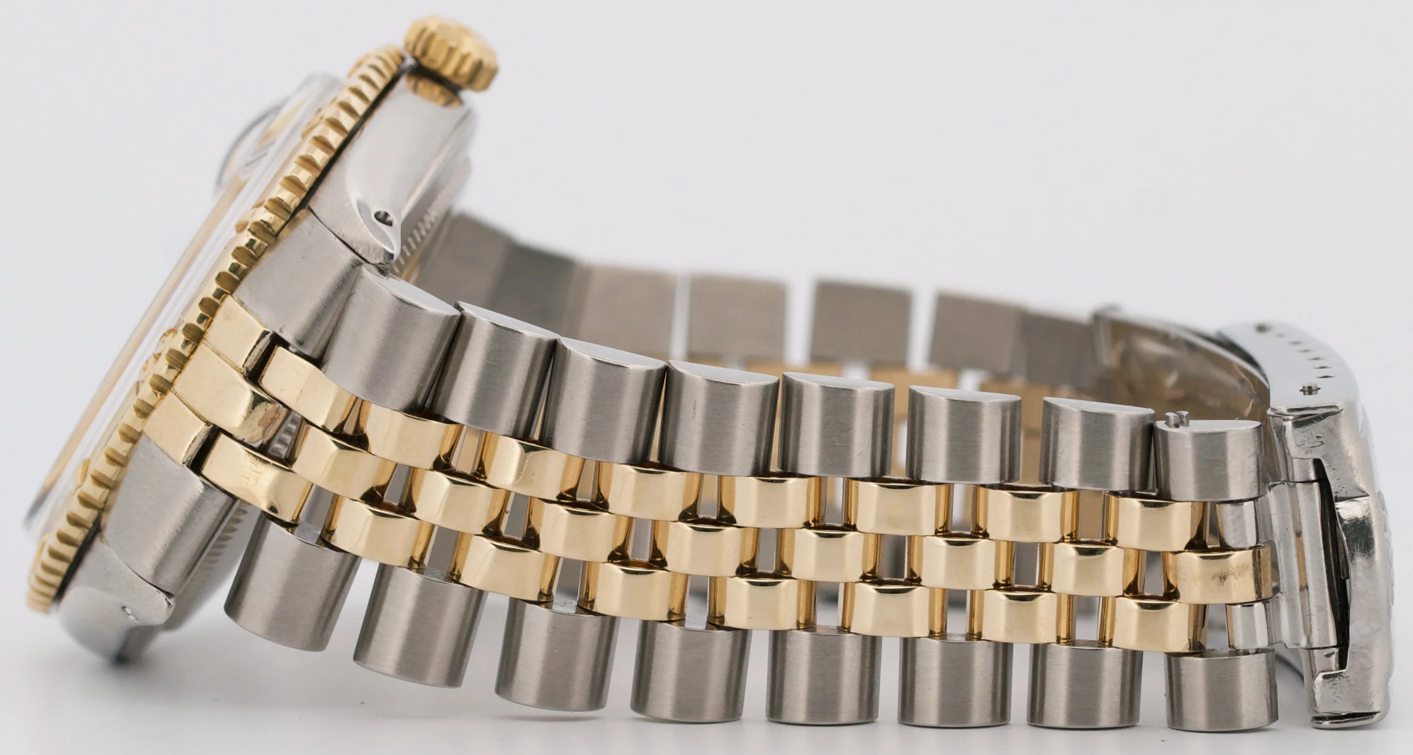 VINTAGE Rolex DateJust 36mm CHAMPAGNE Turn-O-Graph JUBILEE Steel 18K Gold 1625 - Image 6