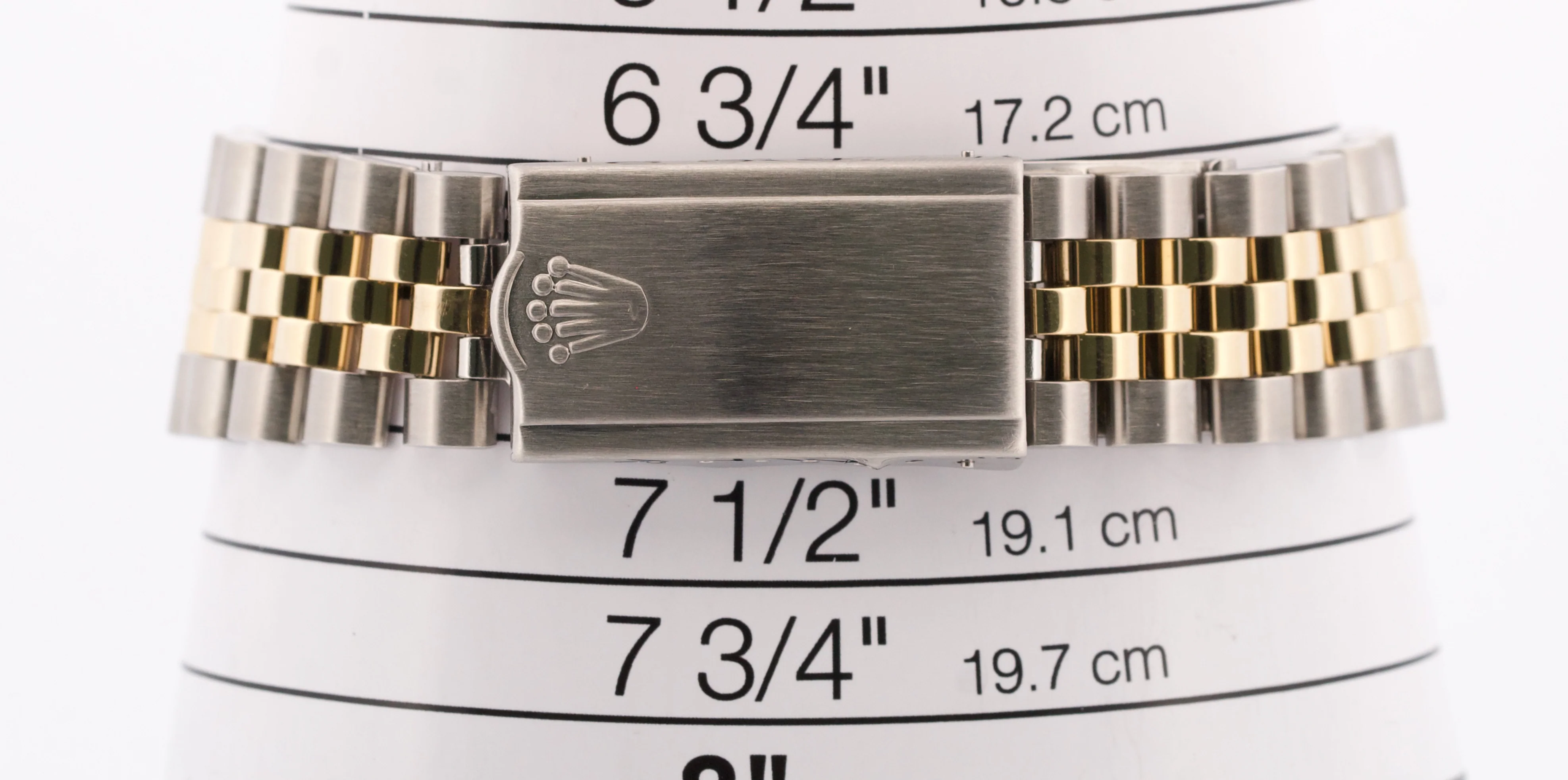 VINTAGE Rolex DateJust 36mm CHAMPAGNE Turn-O-Graph JUBILEE Steel 18K Gold 1625 - Image 8