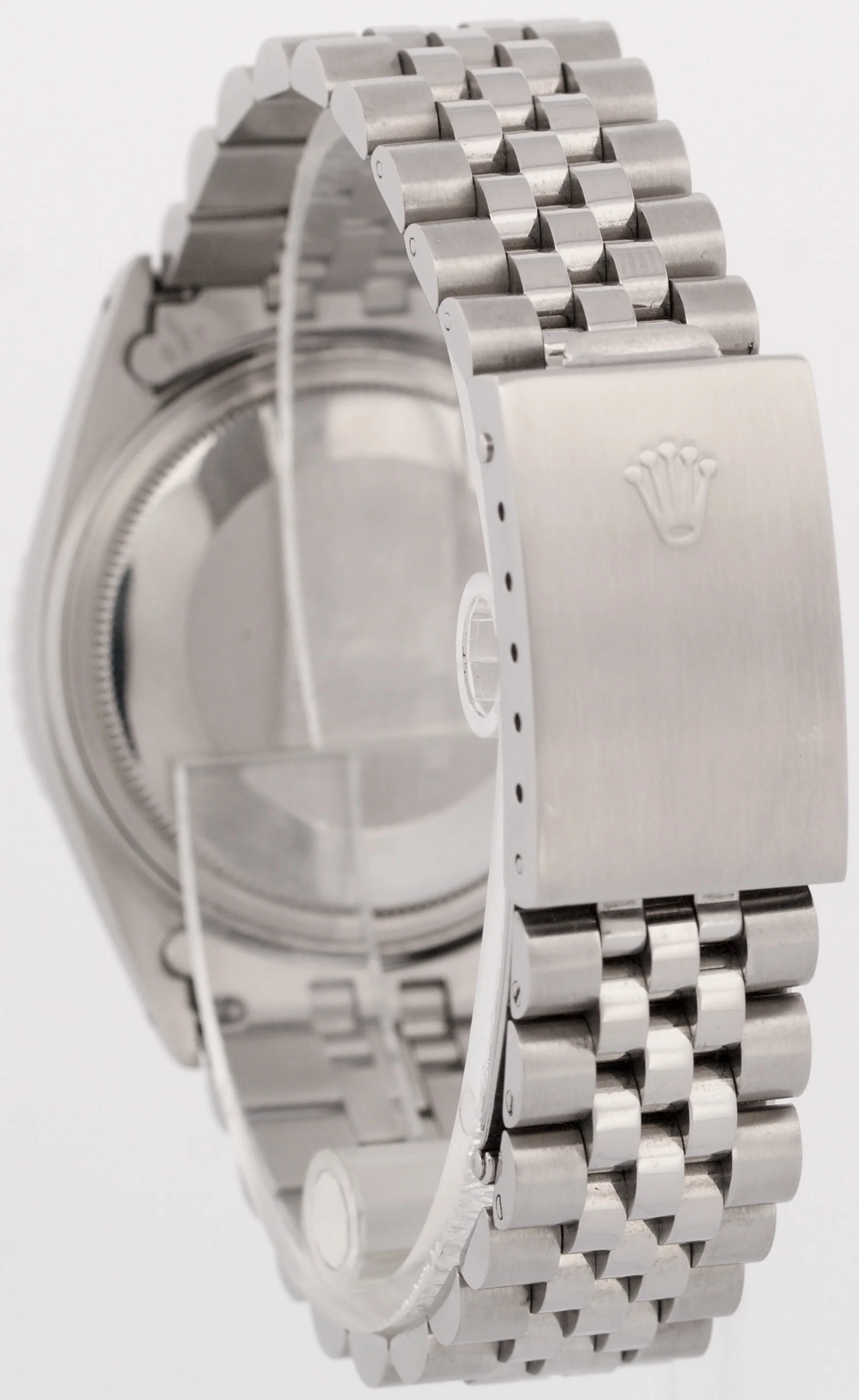 VINTAGE Rolex DateJust 36mm SILVER DIAMOND ROMAN Stainless Steel JUBILEE 16013 - Image 5