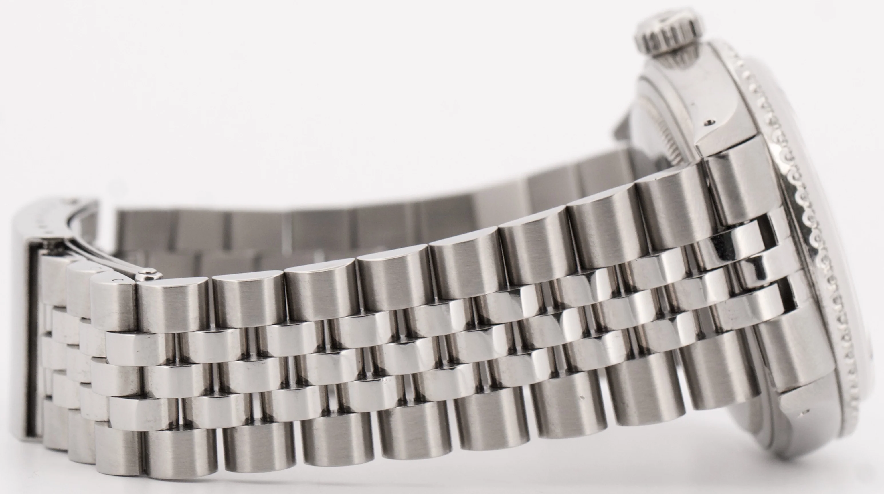 VINTAGE Rolex DateJust 36mm SILVER DIAMOND ROMAN Stainless Steel JUBILEE 16013 - Image 7