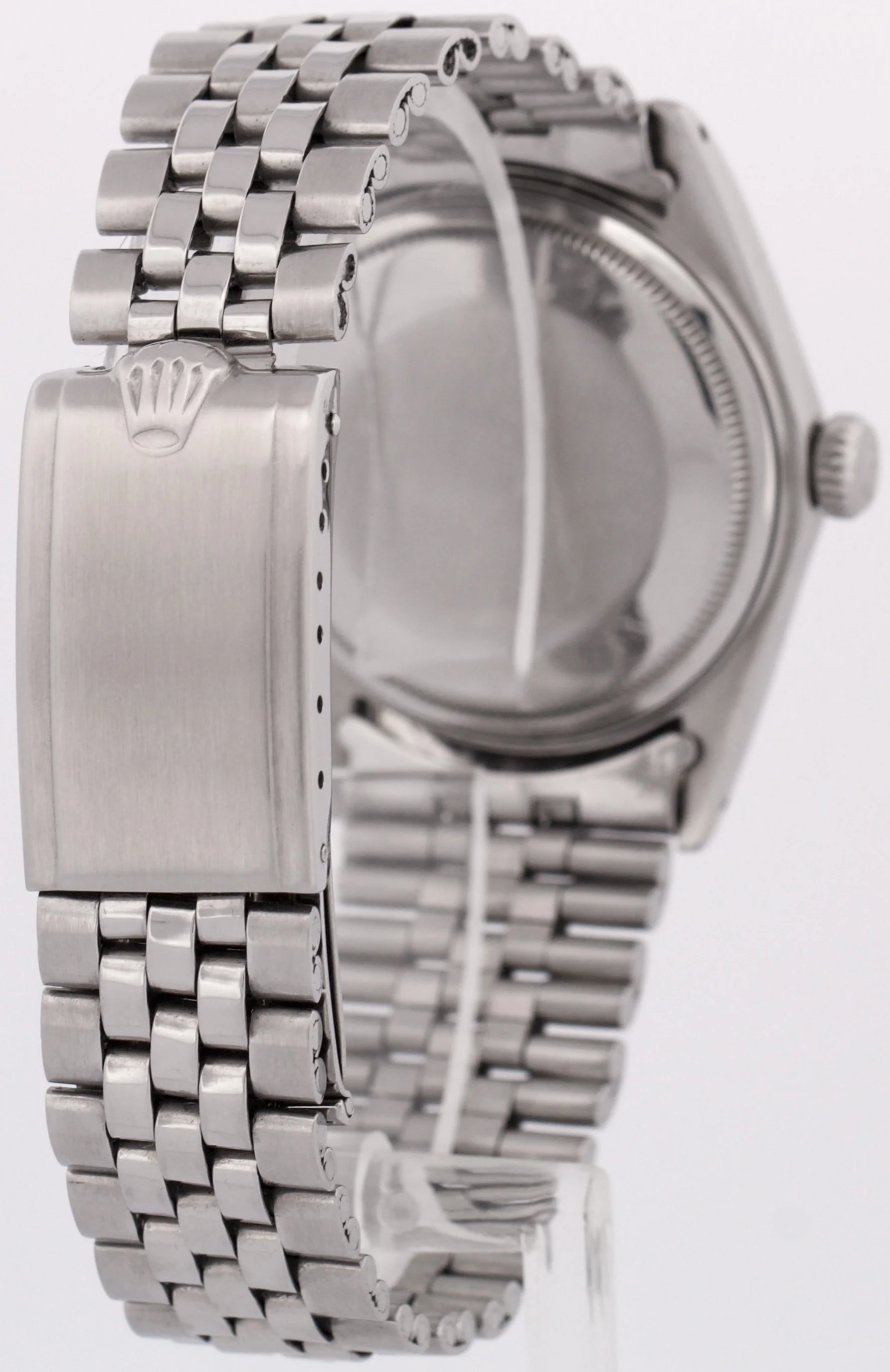VINTAGE Rolex DateJust 36mm SILVER Stainess Steel 18K Gold Fluted JUBILEE 1601 - Image 5