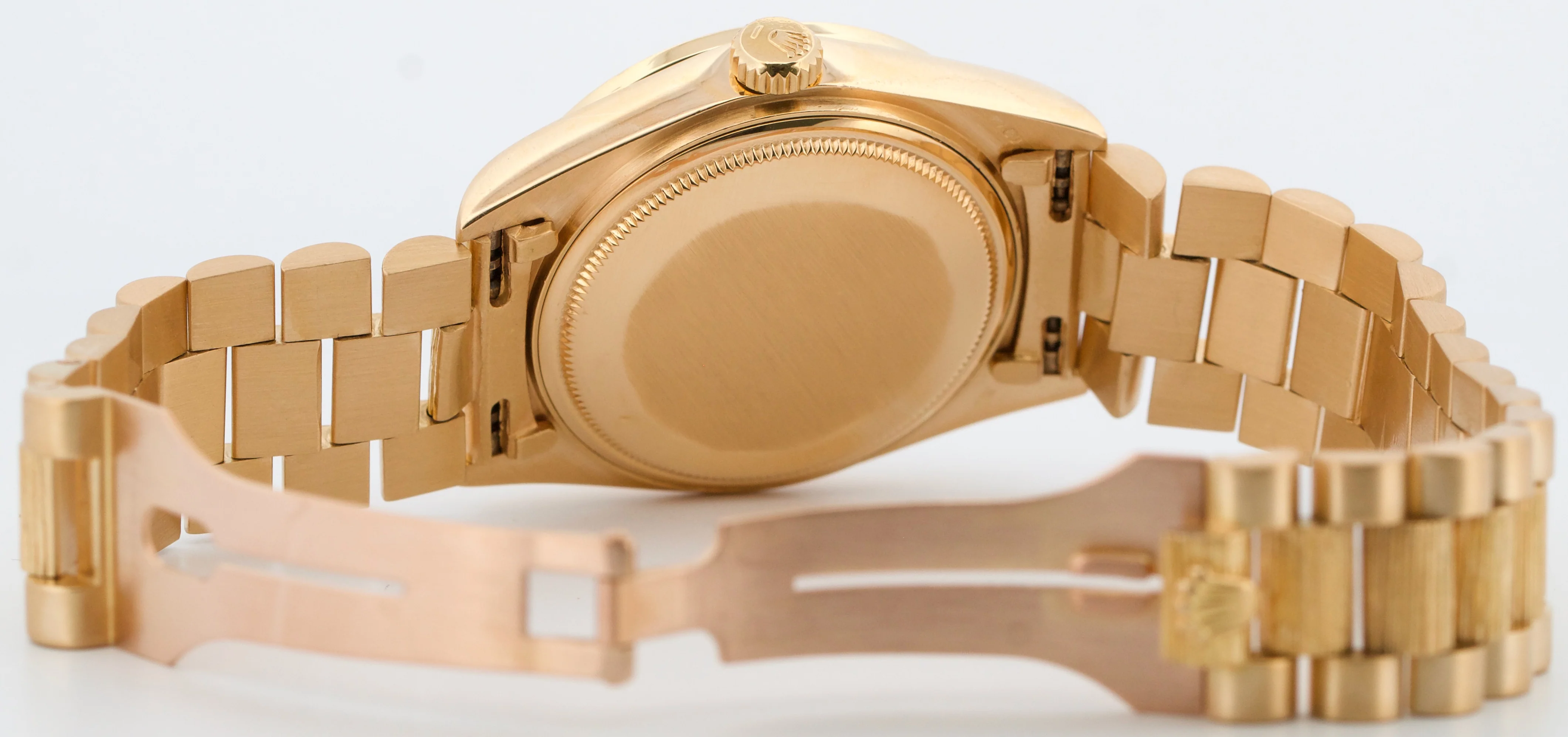 VINTAGE Rolex Day-Date President SILVER DIAMOND BARK 36mm 18K Yellow Gold 18038 - Image 11