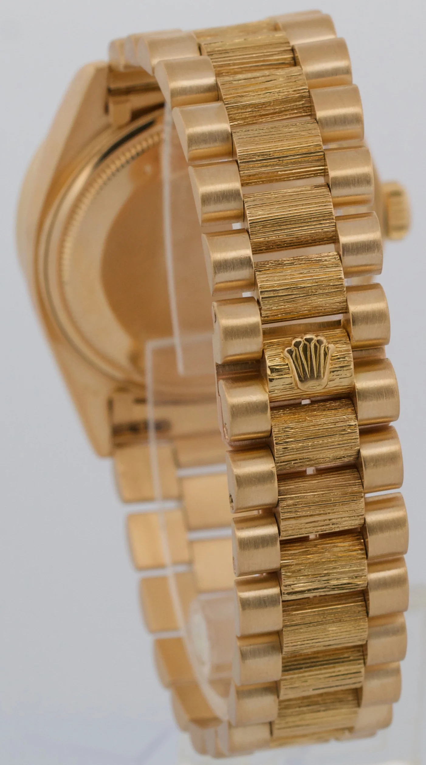 VINTAGE Rolex Day-Date President SILVER DIAMOND BARK 36mm 18K Yellow Gold 18038 - Image 5