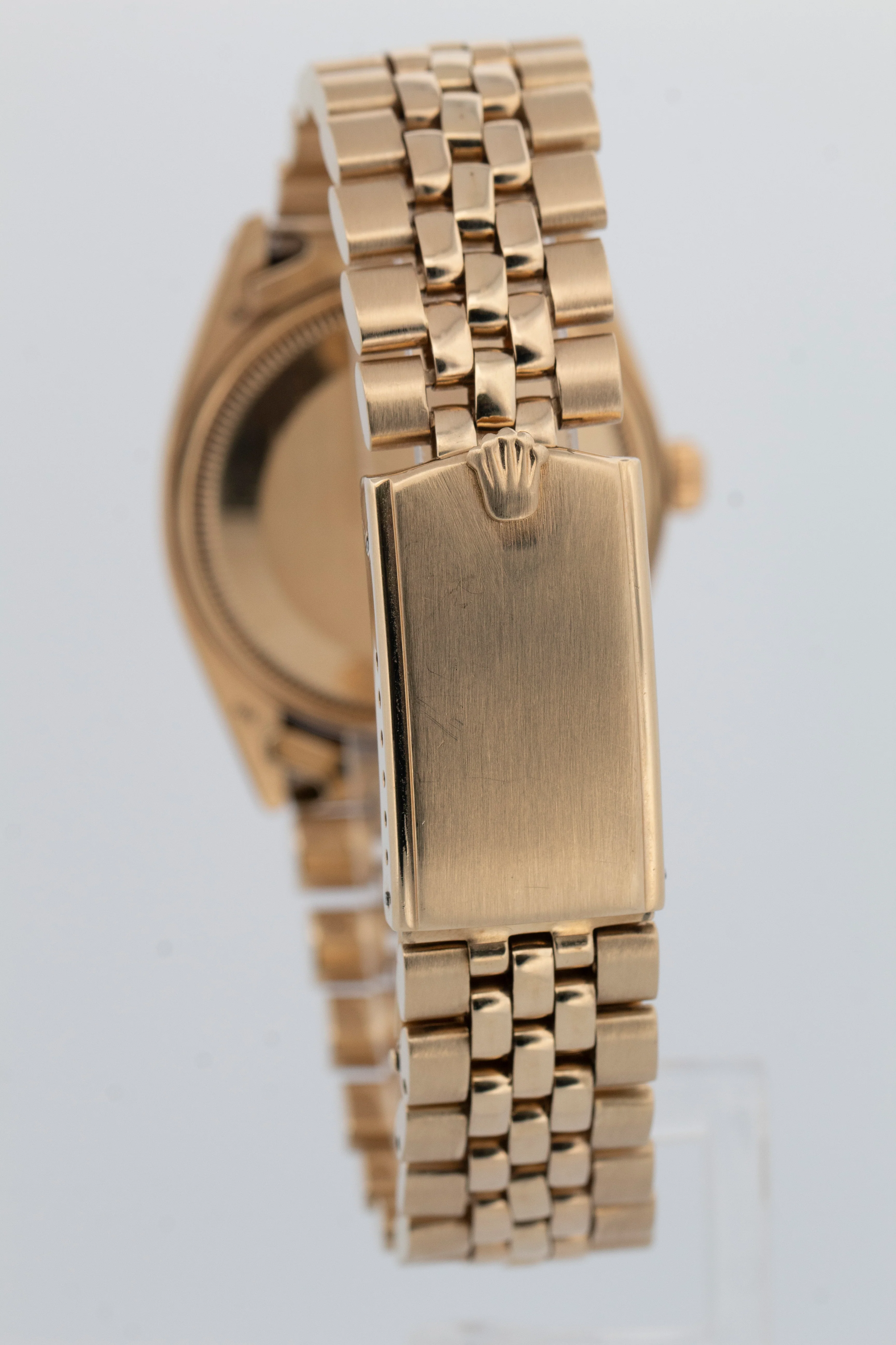 VINTAGE Rolex Oyster Perpetual Date 34mm Silver 14K Yellow Gold JUBILEE 1503 - Image 5