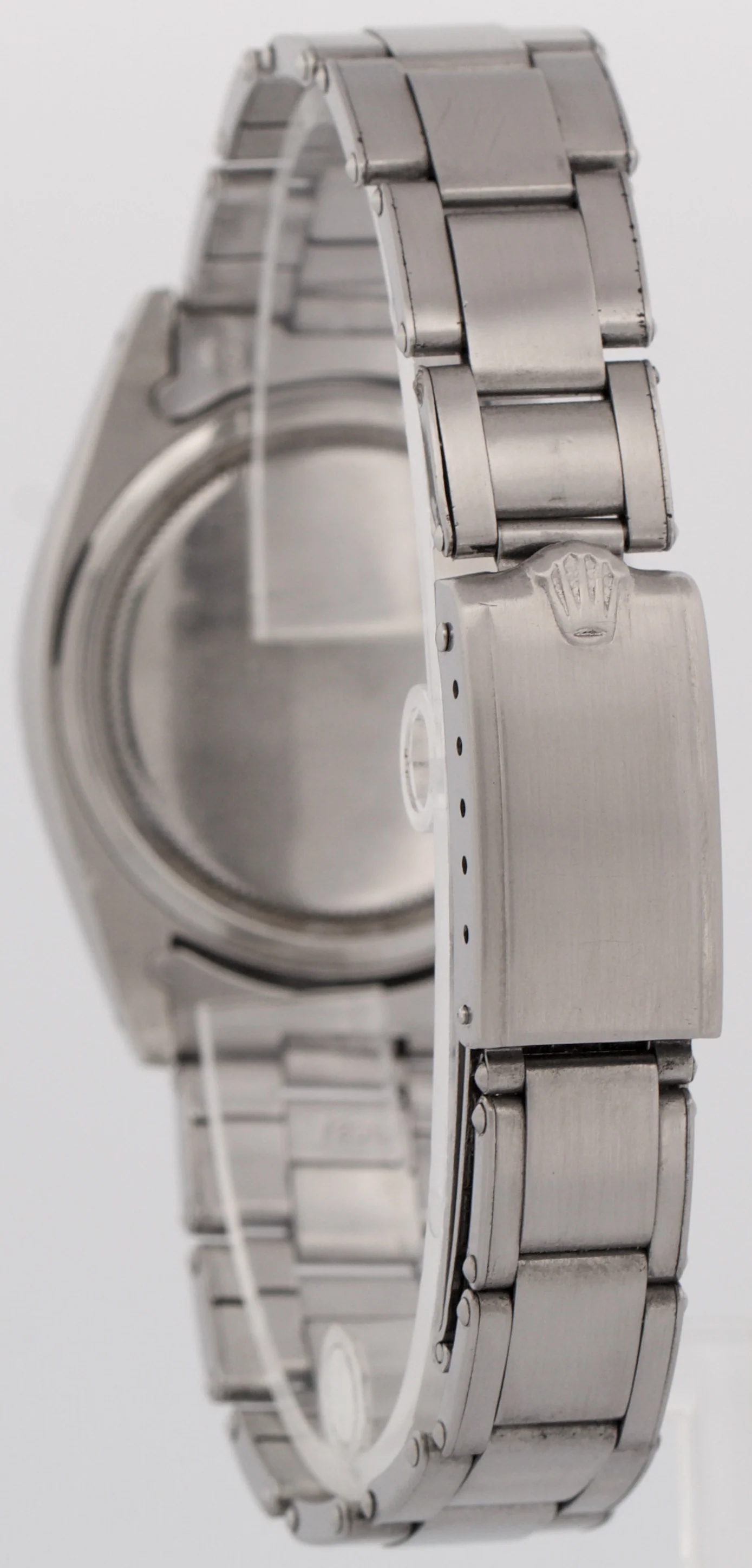 VINTAGE Rolex Oysterdate Precision BLACK Stainless Steel Oyster 34mm Watch 6694 - Image 5