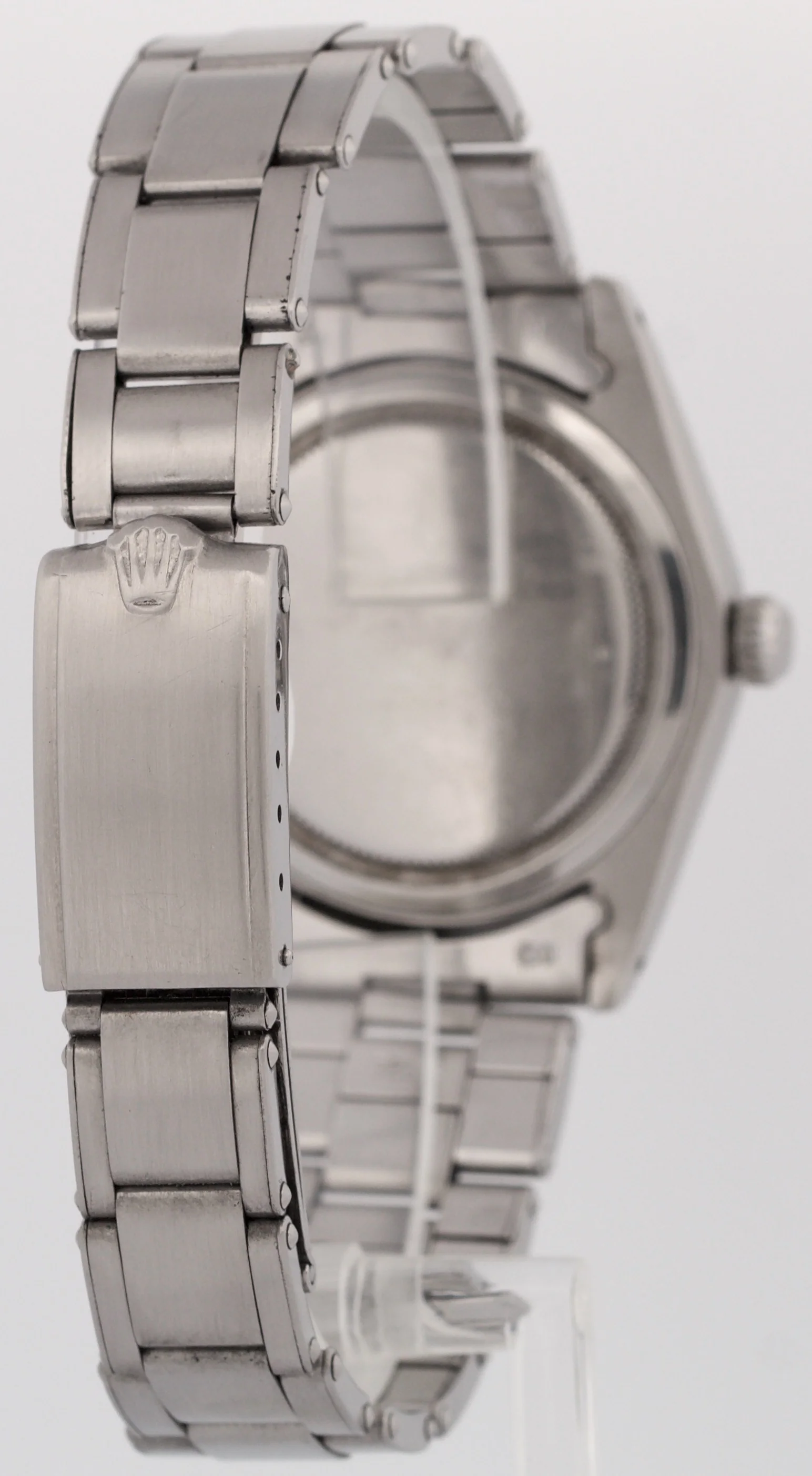 VINTAGE Rolex Oysterdate Precision BLACK Stainless Steel Oyster 34mm Watch 6694 - Image 6