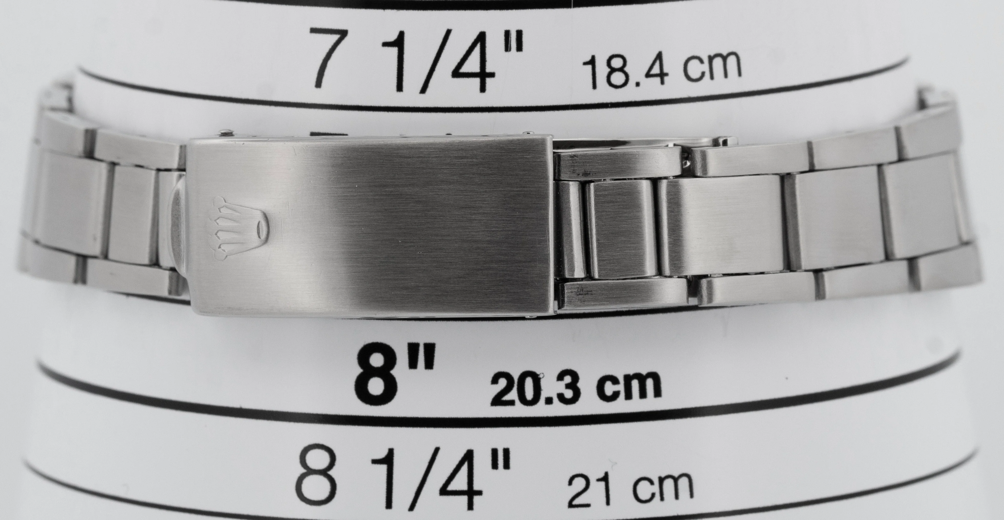 Vintage Rolex Oysterdate Precision White Stainless Steel 34mm Watch 6694 - Image 8