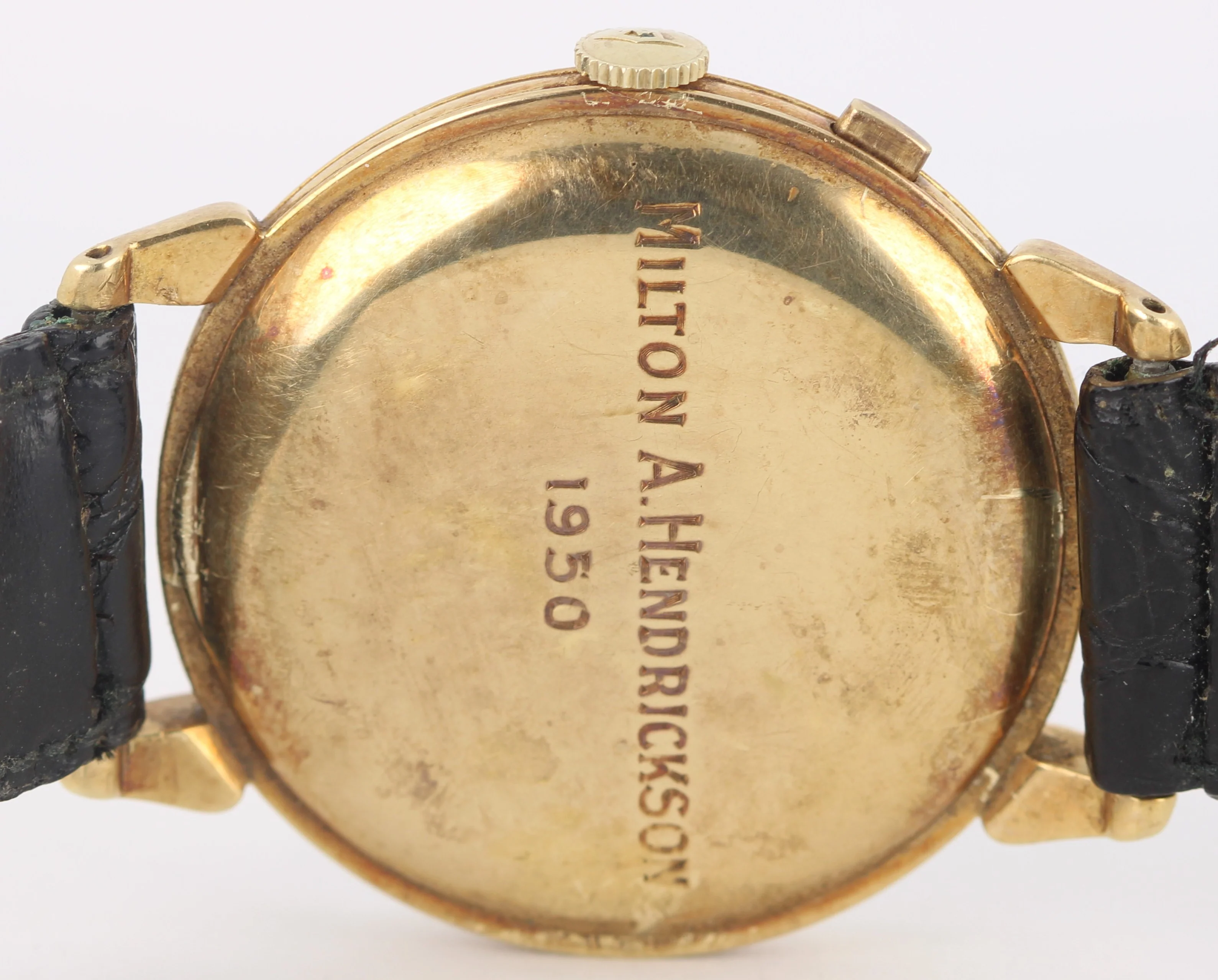 VINTAGE Tiffany & Co Chronograph 14k Yellow Gold Silver 35mm 44870 Manual Watch - Image 9