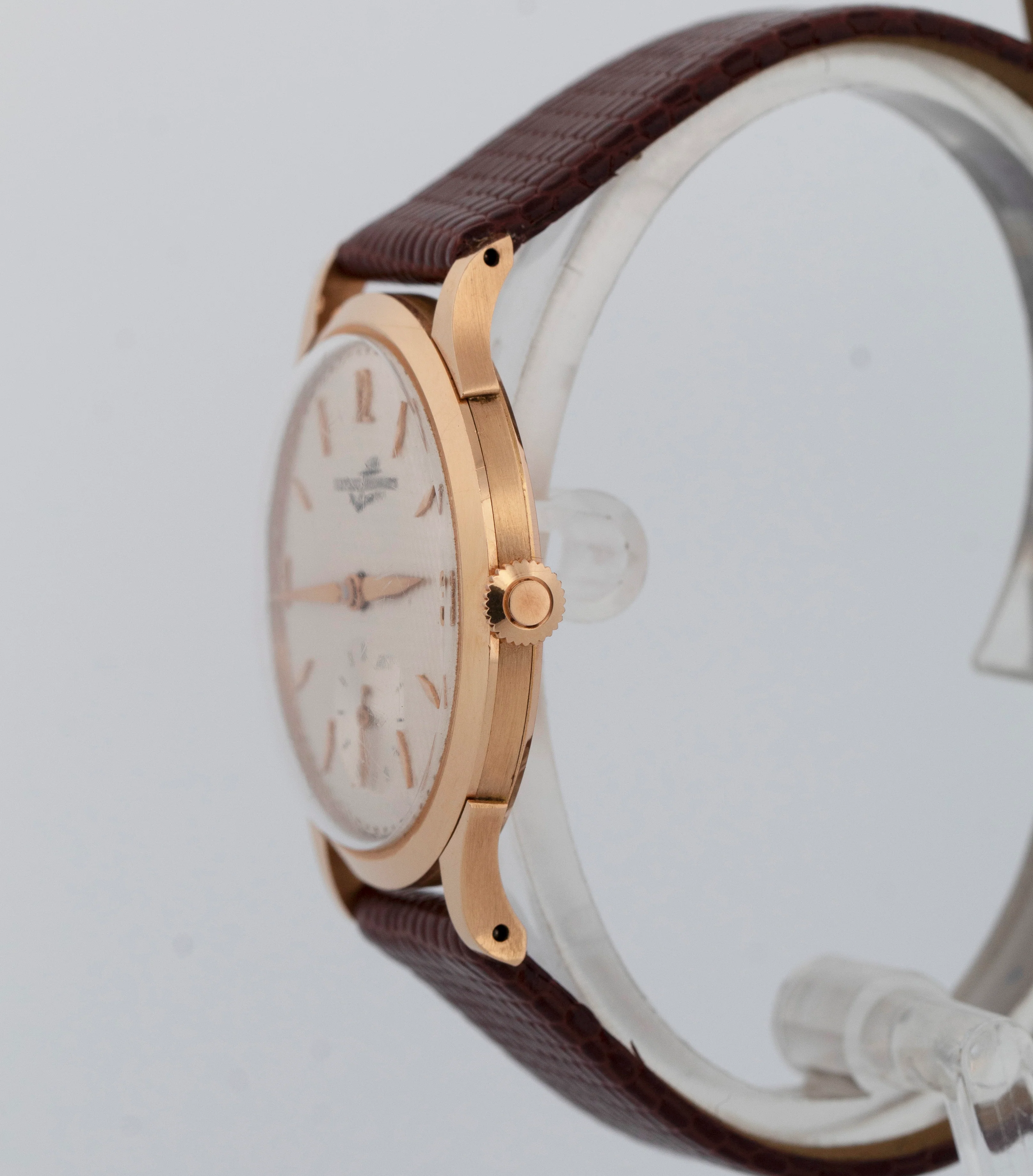 Vintage Ulysse Nardin 18K Rose Gold 34mm Manual Wind Dress Watch - Image 3