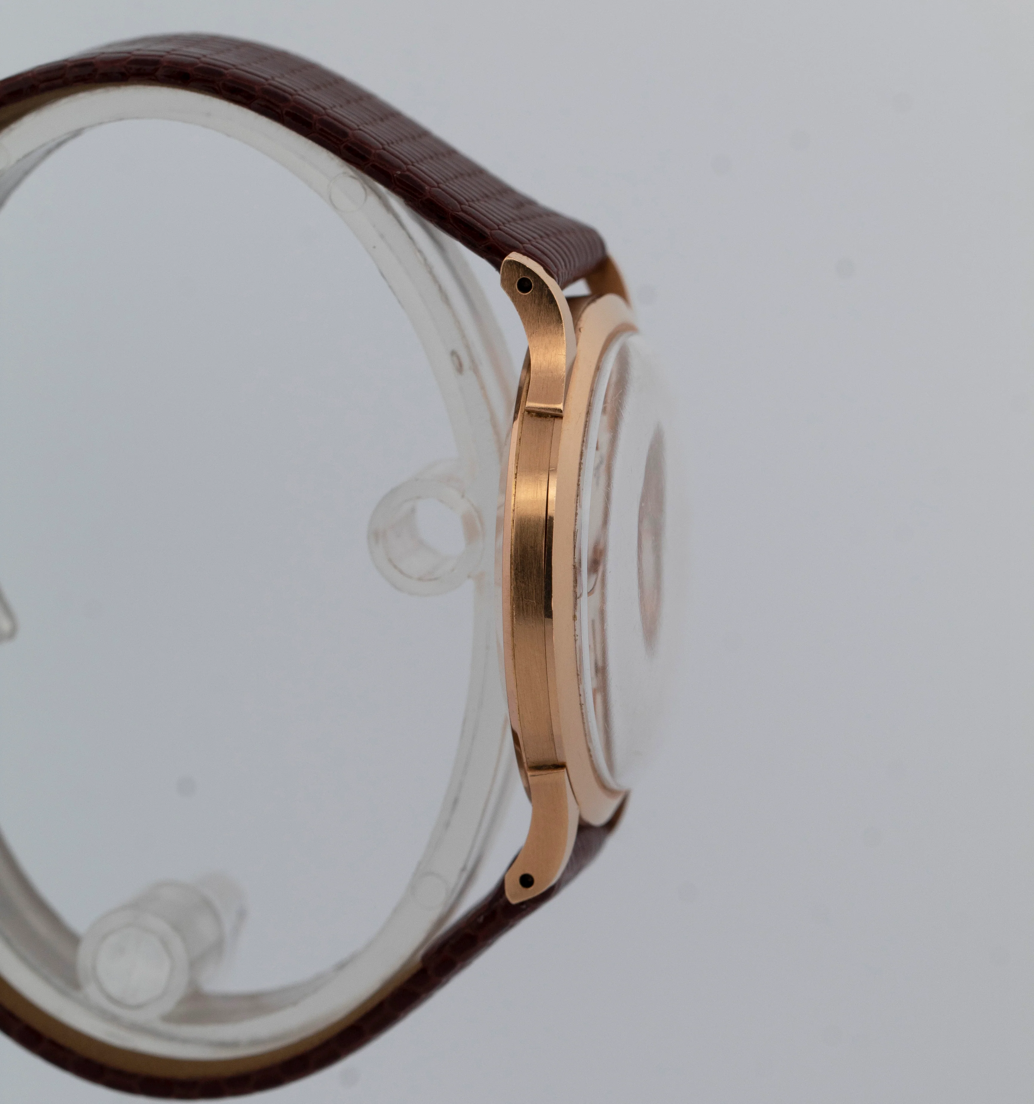 Vintage Ulysse Nardin 18K Rose Gold 34mm Manual Wind Dress Watch - Image 4