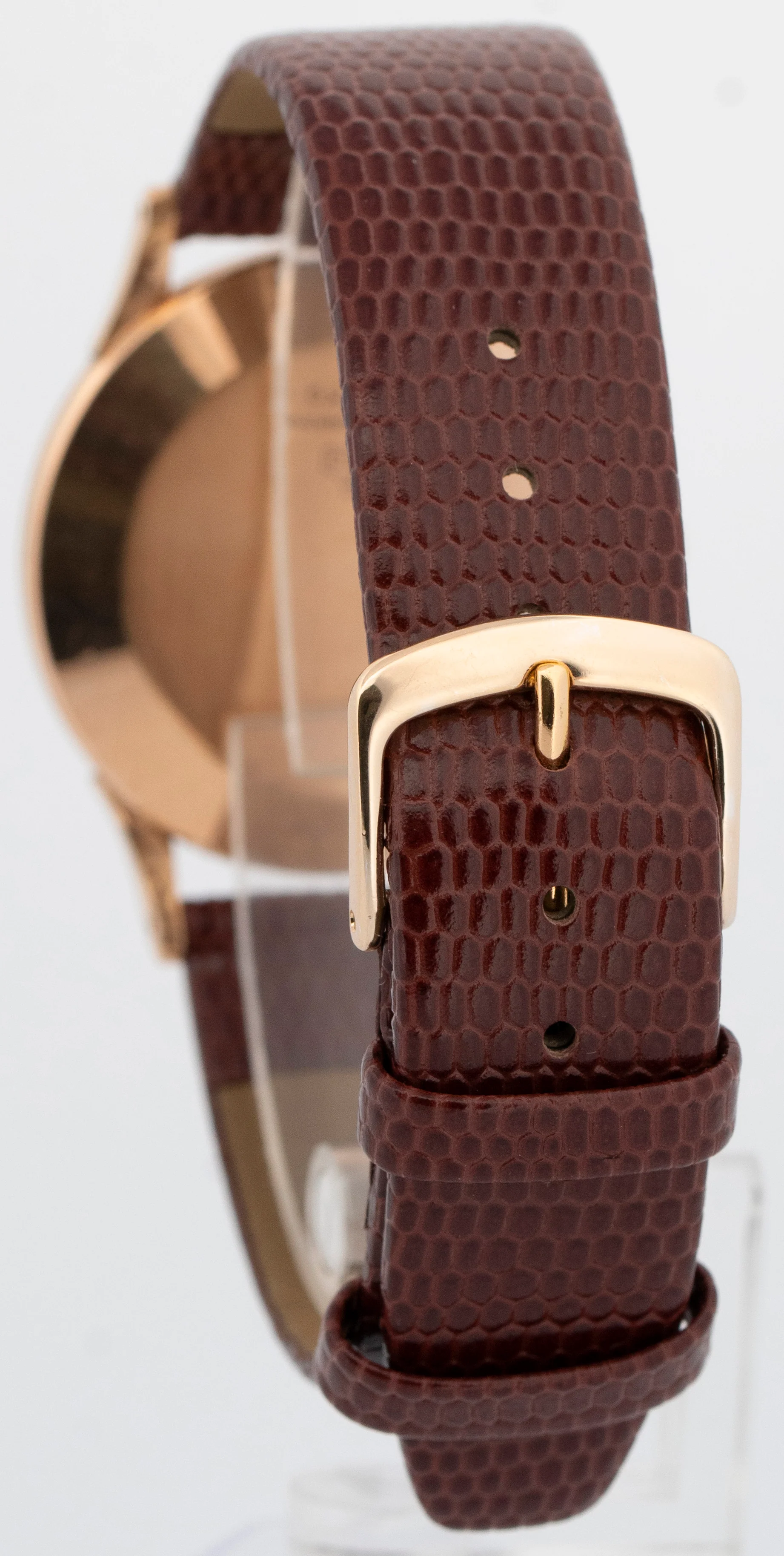 Vintage Ulysse Nardin 18K Rose Gold 34mm Manual Wind Dress Watch - Image 5
