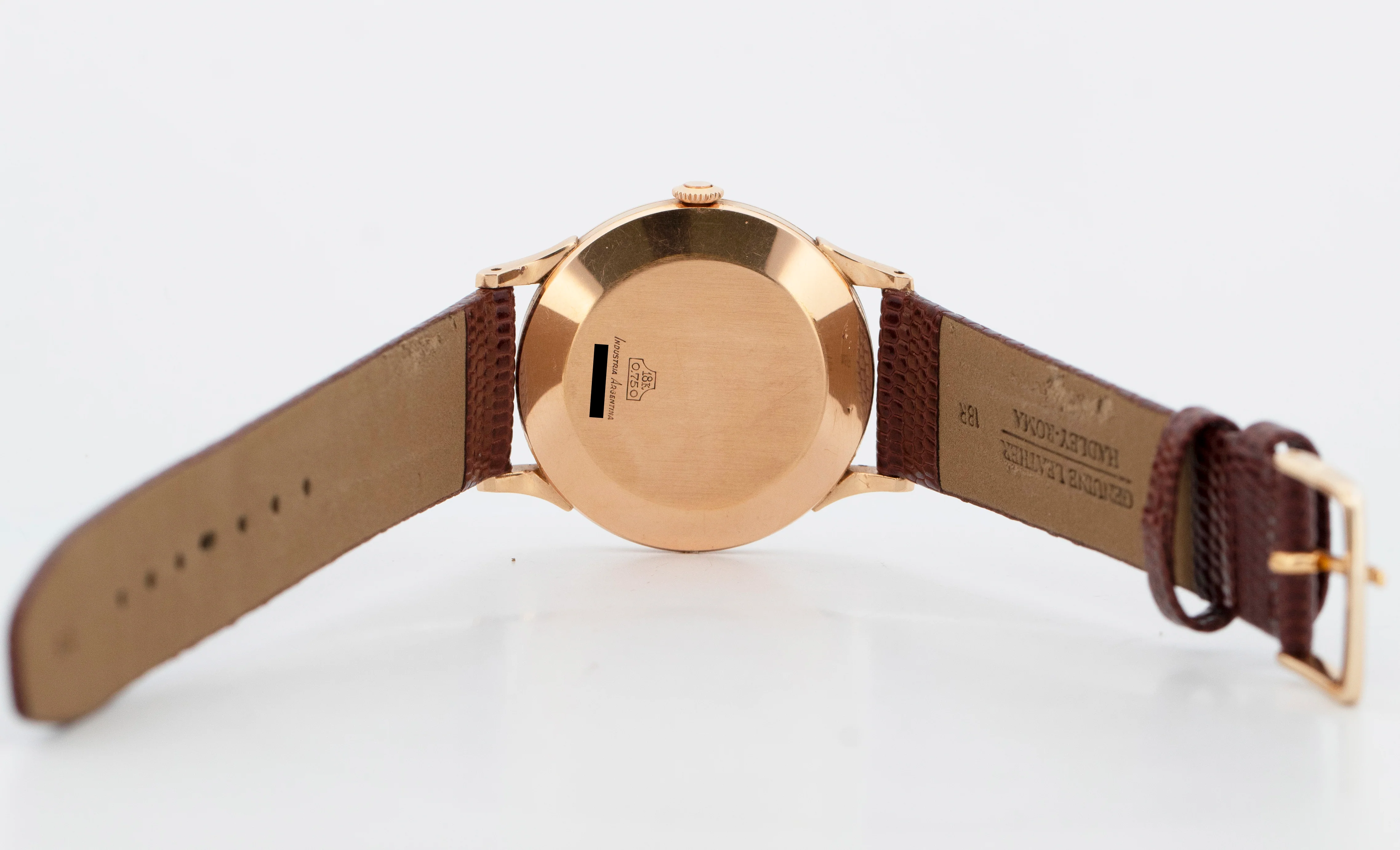 Vintage Ulysse Nardin 18K Rose Gold 34mm Manual Wind Dress Watch - Image 6