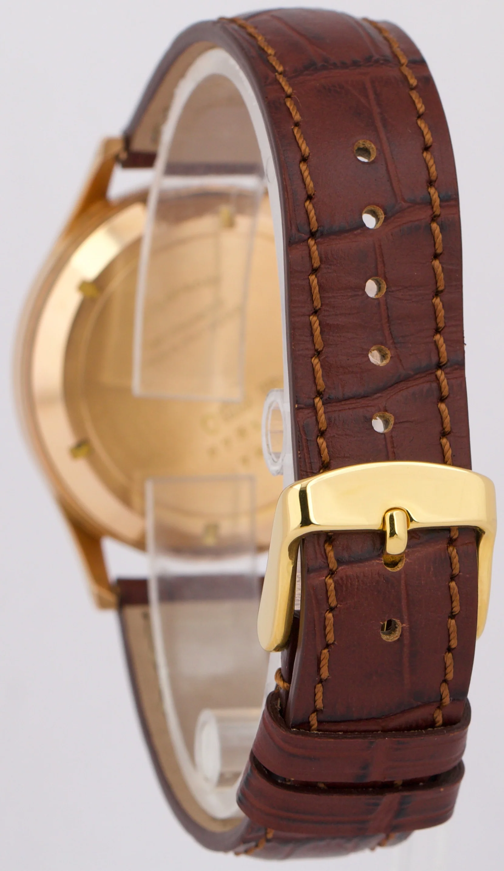 VINTAGE UNPOLISHED Breitling 788 Premier Chronograph 18K Rose Gold Leather 36mm - Image 5