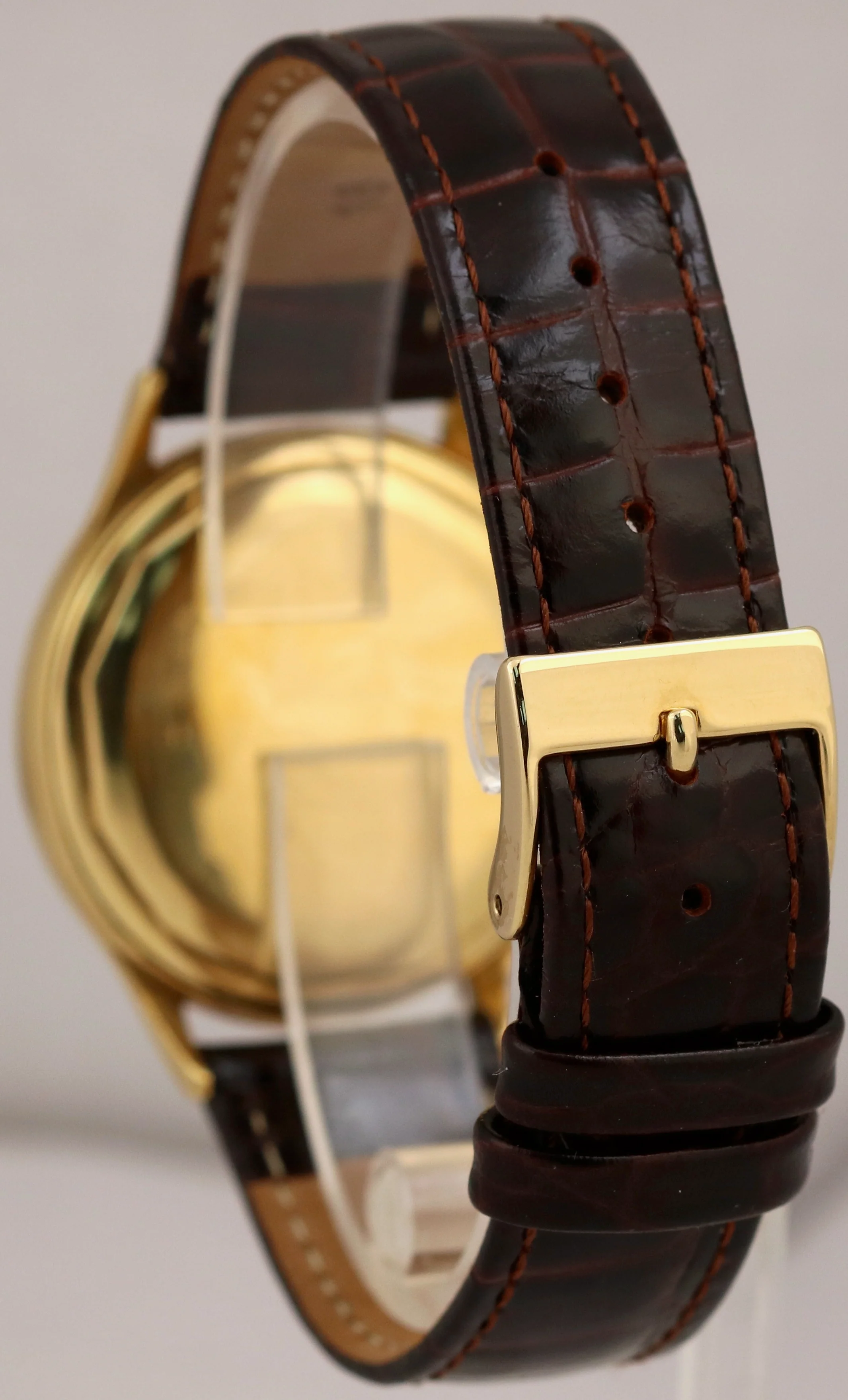 VINTAGE Vacheron Constantin Patrimony SILVER 18K Yellow Gold 35mm P454/5B Watch - Image 4