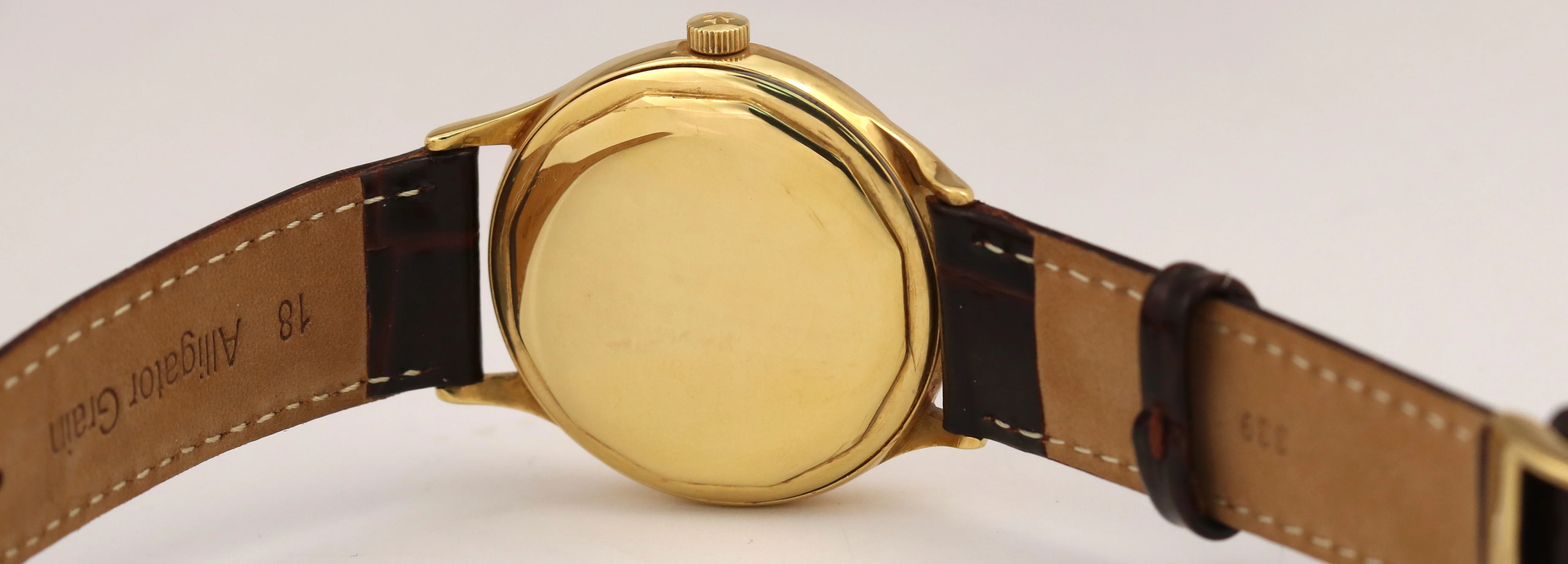VINTAGE Vacheron Constantin Patrimony SILVER 18K Yellow Gold 35mm P454/5B Watch - Image 6