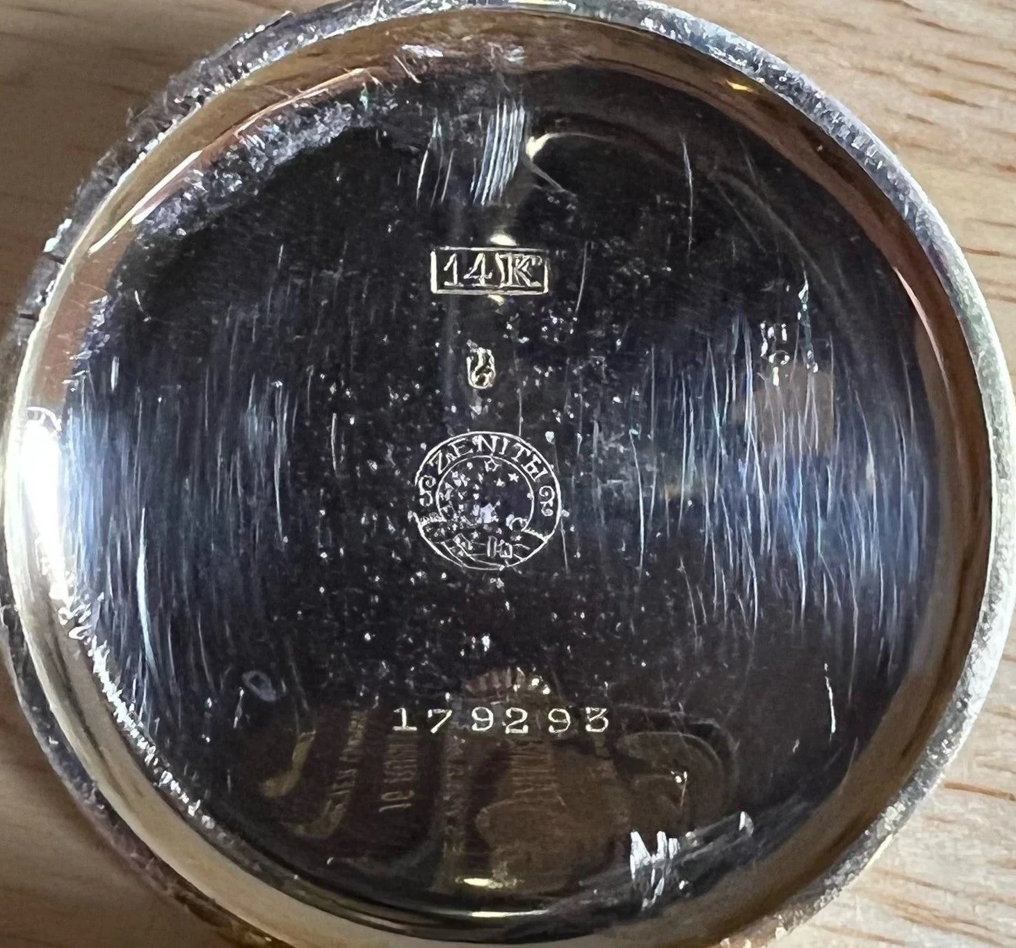 Vintage Zenith Chronometre Grand Prix 14k Yellow Gold 45mm 179293 Pocket Watch - Image 5