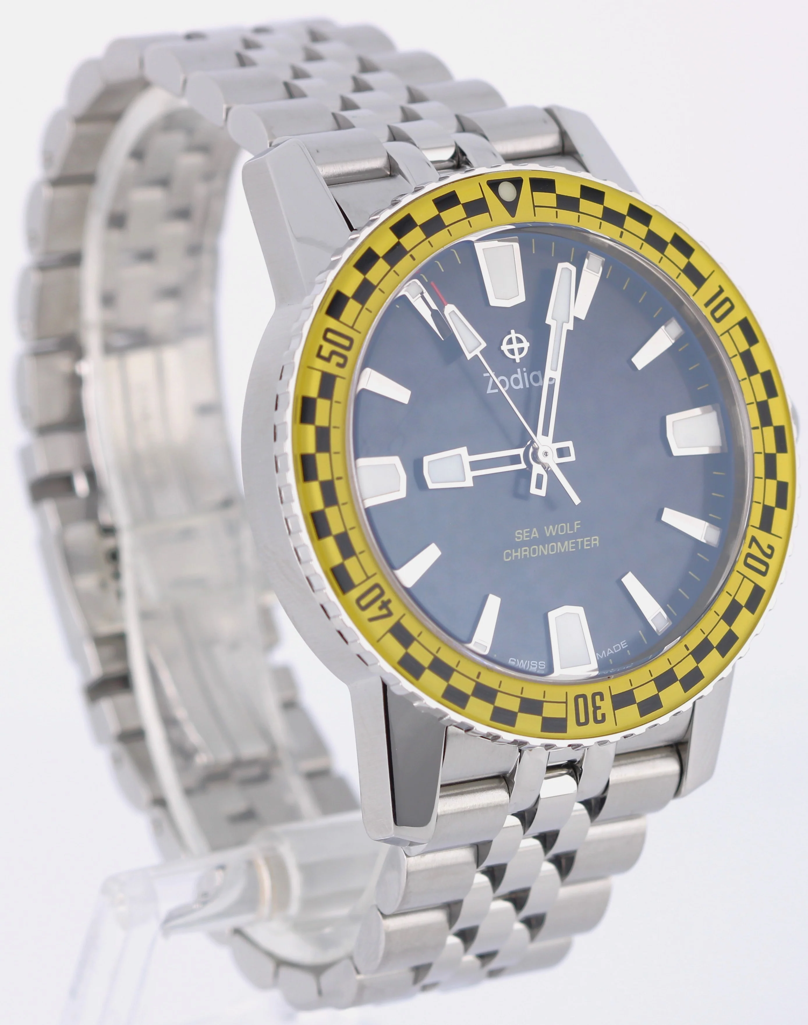 Zodiac Sea Wolf Rally Yellow Topper Limited Edition Black 40mm ZO9272 Watch BOX - Image 4